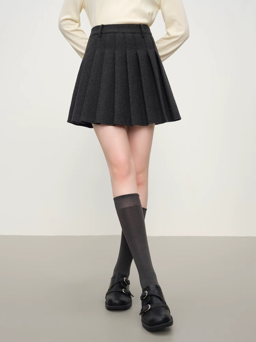 Stylish Detachable Sheepskin Collar Short Coat & Skirt Set for Women Winter 2025 New Arrival Jacket Coat and Skirts