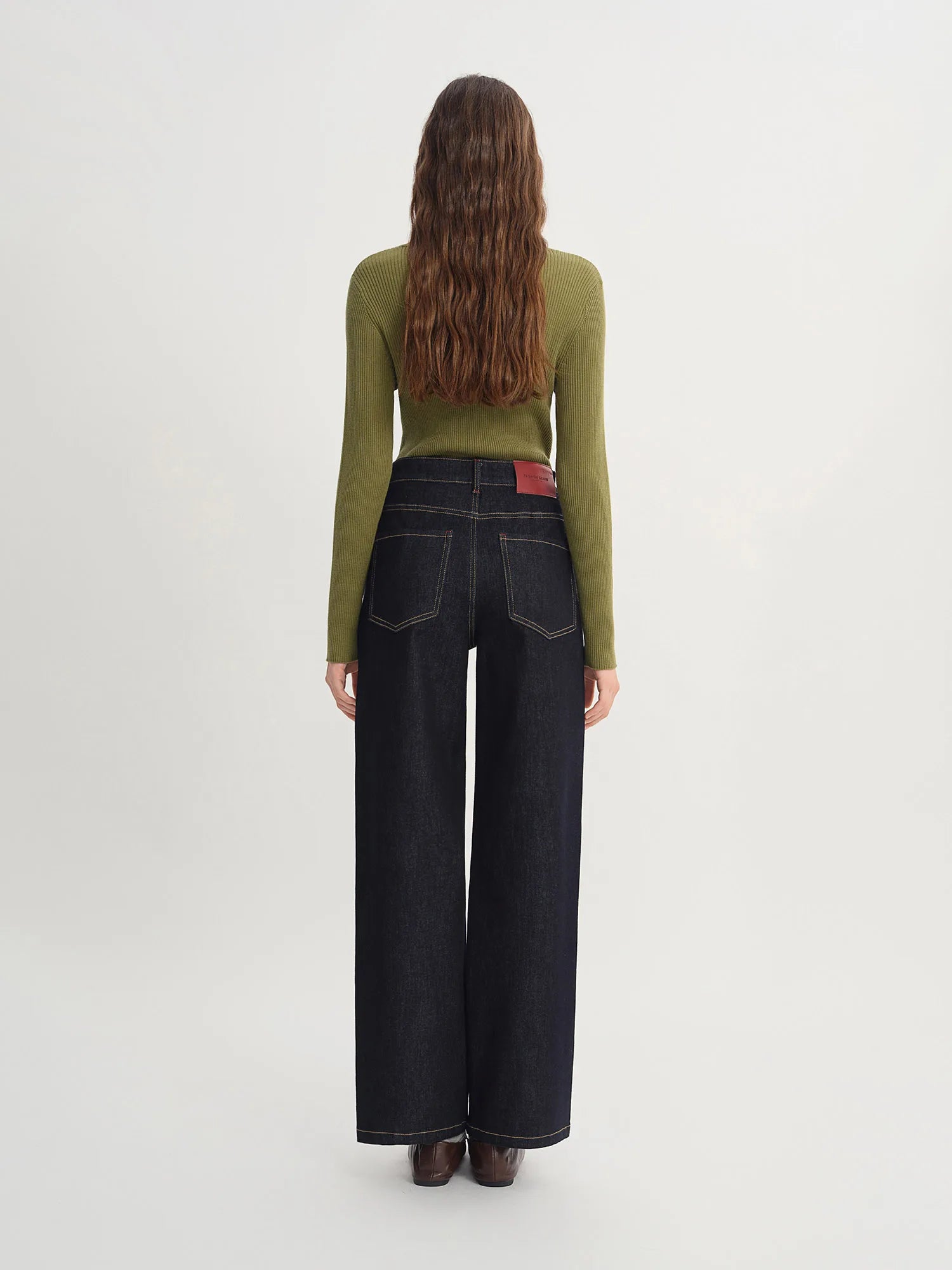 DUSHU Plus Size Women Ribbed Knit Sweater 100% Merino Wool Slimming Casual Pullover Various Colors Fall Winter 2025 New Arrival