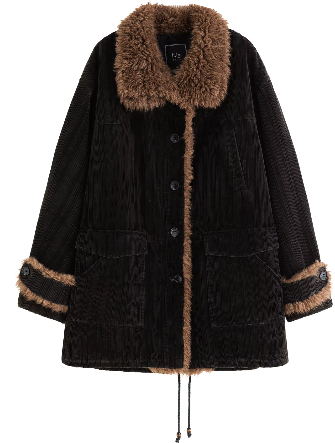 【Premium Series】Vintage Design Color Block Patchwork Wool Flannel Short Jacket 2025 Winter New Arrival Jackets Coats