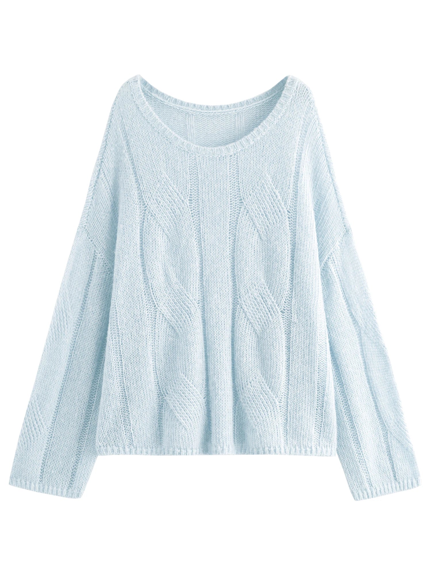 FSLE Alpaca French Lazy Cable Knit Sweater 2025 Autumn New Loose Pullover Sweater