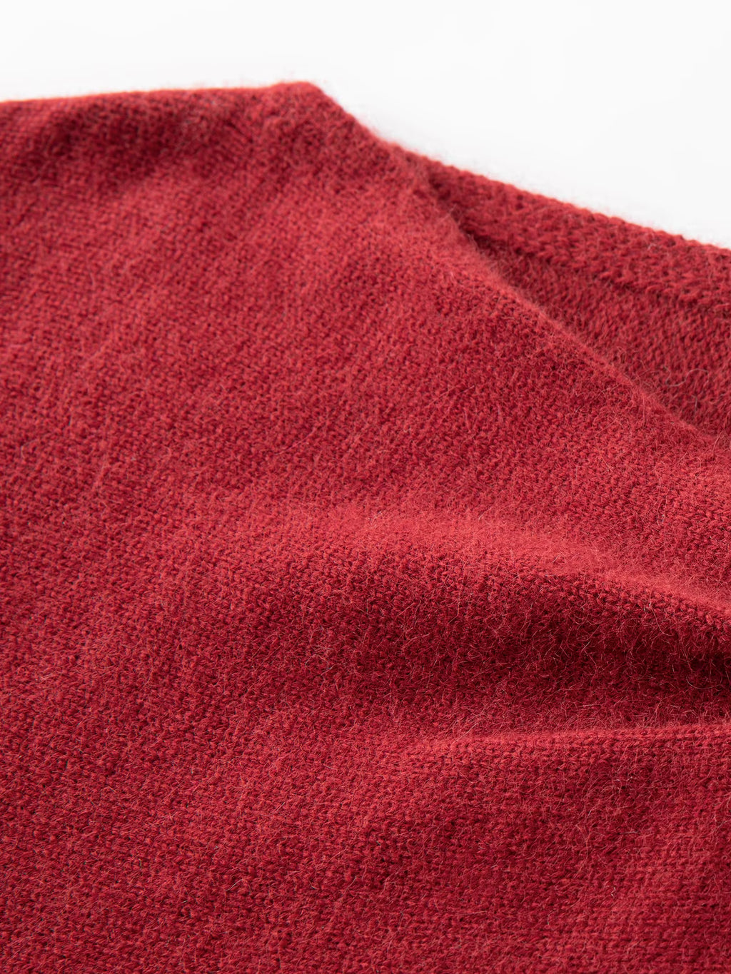 Soft Butterfly Pleated Close-Fitting Crew Neck Knit Sweater for Women Winter 2025 New Arrival Red Sweaters Sweet Pullovers