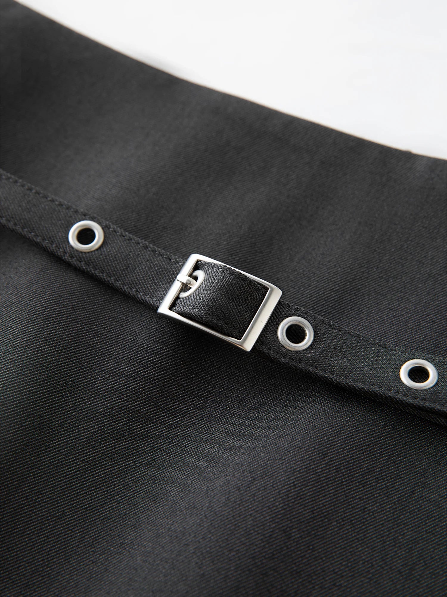 FSLE Dark Gray Retro Straight Skirt For Women Autumn 2025 New Arrival Minimal Temperament Commuting Office Chic Skirt