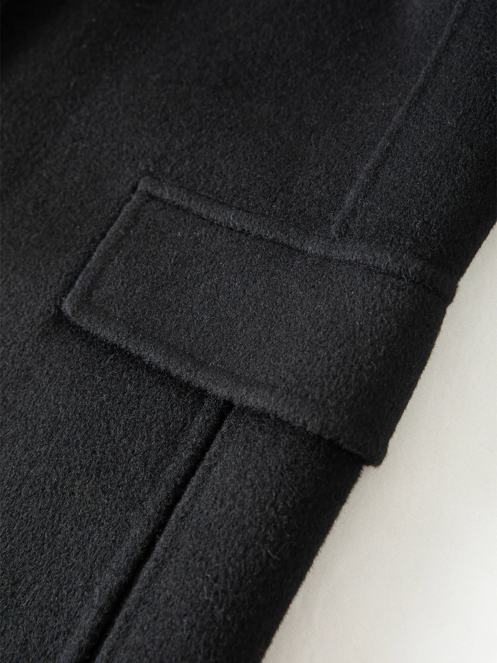 Women's Pure Wool Double Breasted Coat - Classic Mid-Length Winter Trench Warm Elegant Overcoat