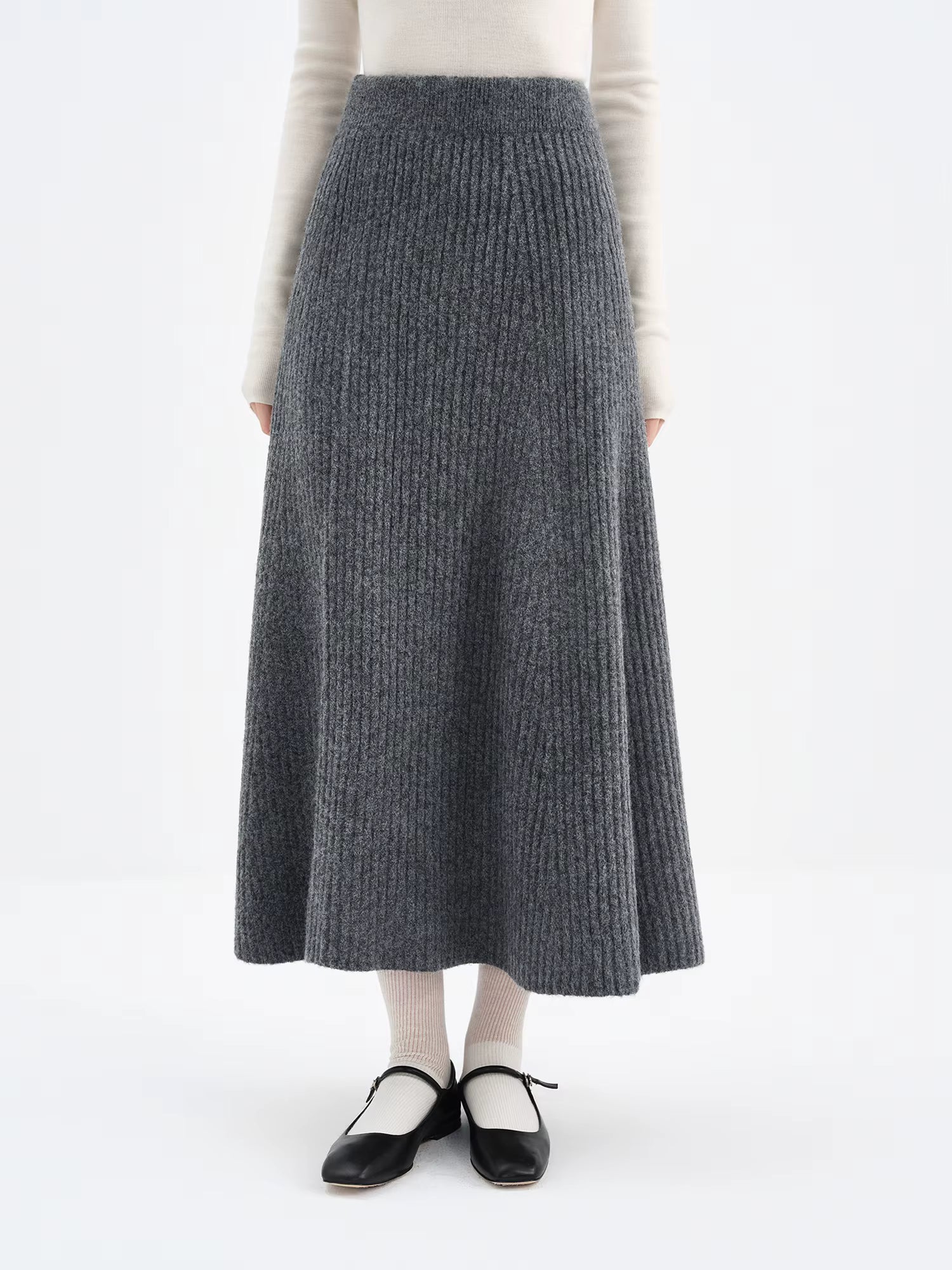 Fall 2025 Winter New Arrival Elegant Knitwear Twisted Knit Sweater and Skirt Two-Piece Outfit Sweater and Long Skirts Sets