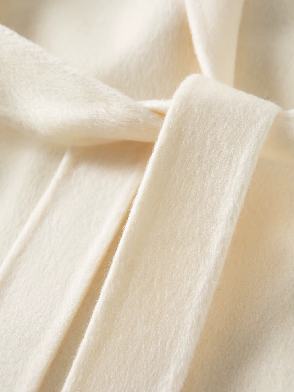 2025 Winter Women's Fox Fur Hooded Double Faced Wool Coat Long Plush Outerwear Vintage Elegant Warm Wool Coat Soft Coat