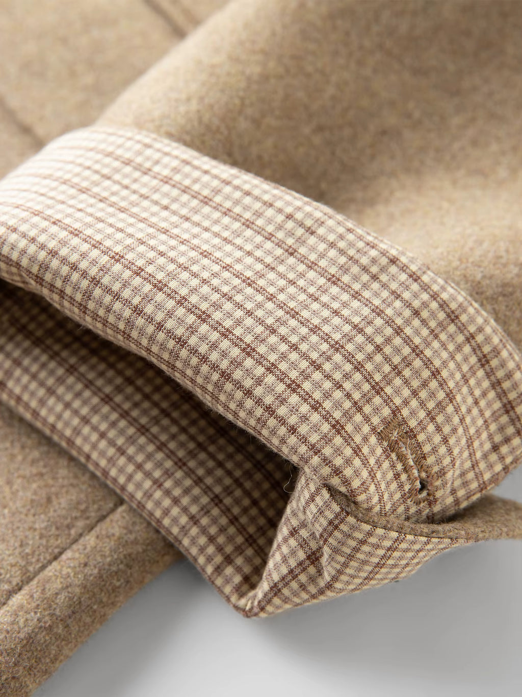 British Style Retro Check Wool Suit Jacket for Women Fall Winter 2025 New Arrival Short Coat Women Tow Color Tailored Coat