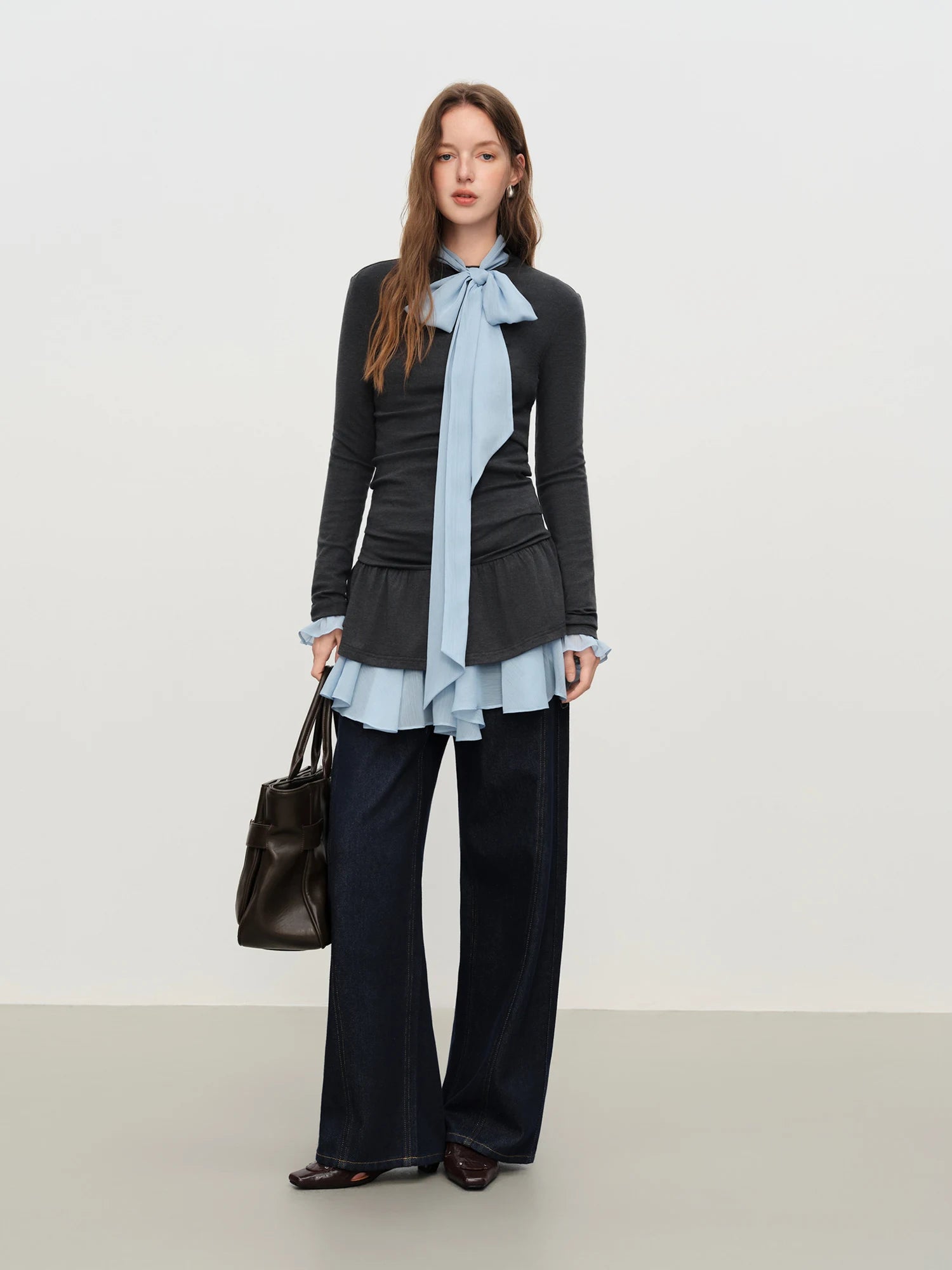 Retro Straight Blue Casual Versatile Jeans for Women Winter 2025 New Loose Daily Outfit All-match