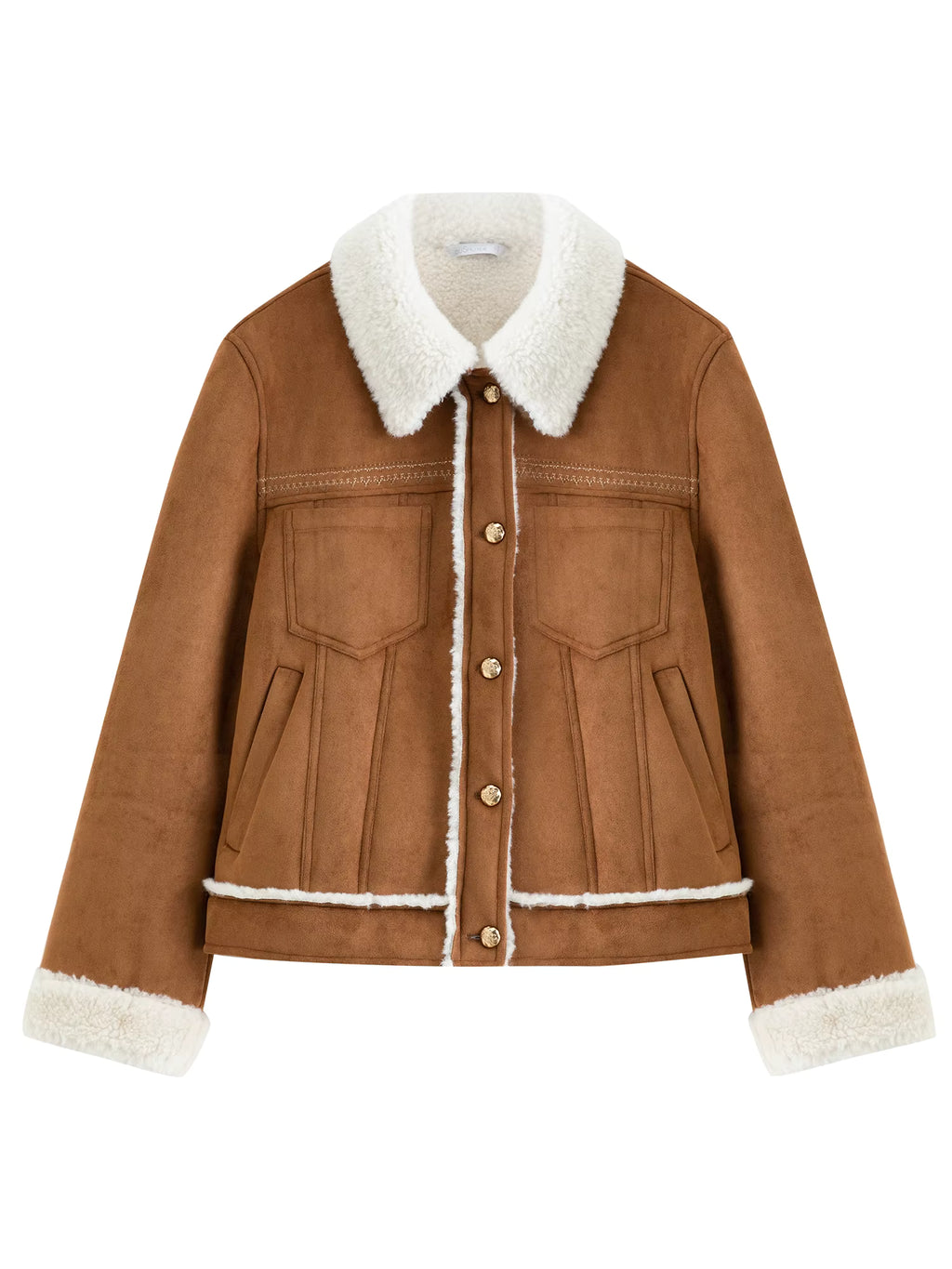 Retro Fur Coat Women 2025 New Warm Turn Down Collar Jackets American Style Streetwear Chic Ins Winter