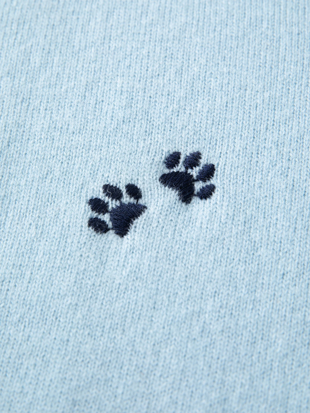 Plus-Size Women Fashion Cute Pet-Inspired Party 100% Wool Fun Embroidery Knit Cardigan 2025 Winter New Arrival Sweater