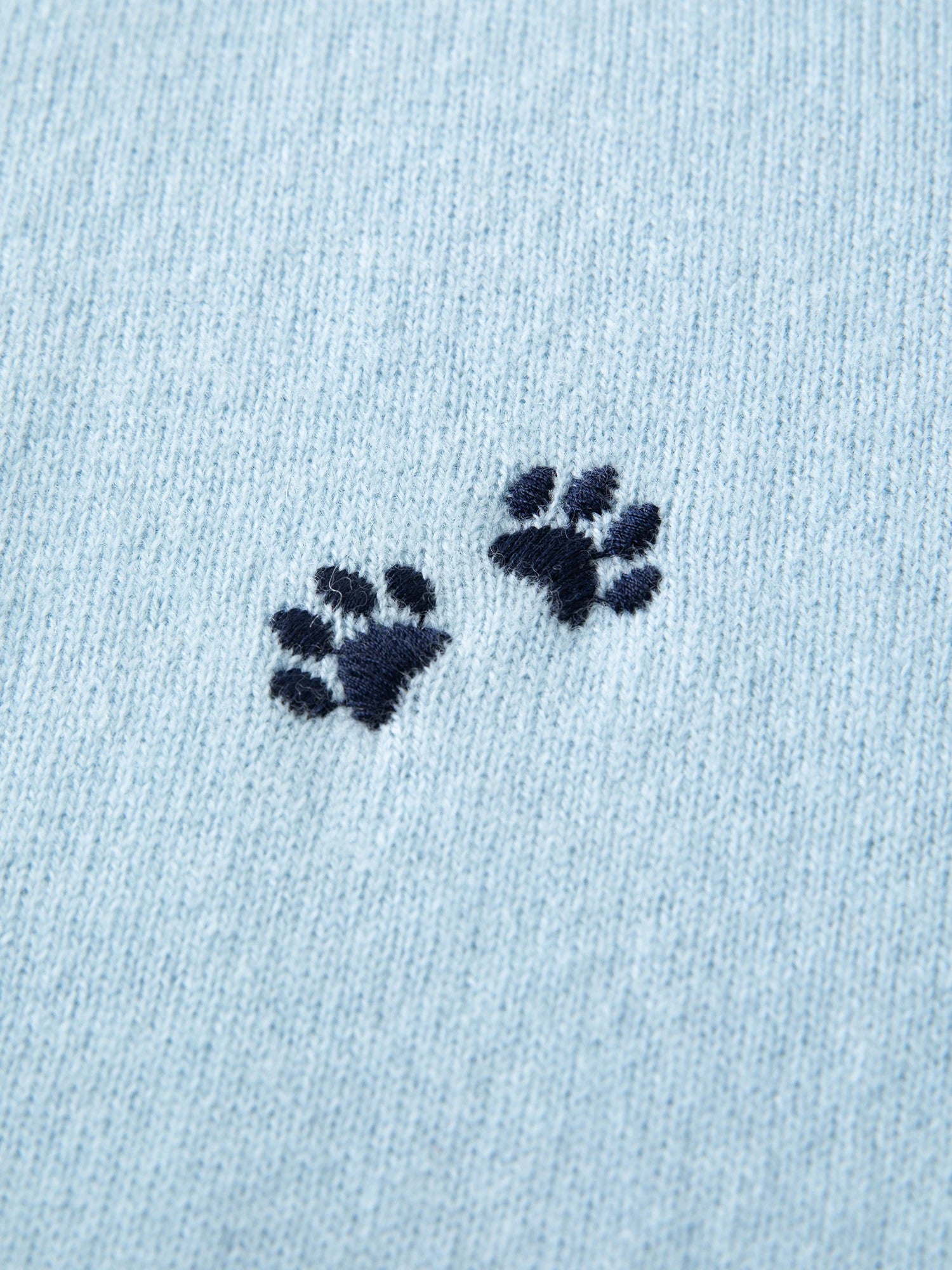 Plus-Size Women Fashion Cute Pet-Inspired Party 100% Wool Fun Embroidery Knit Cardigan 2025 Winter New Arrival Sweater