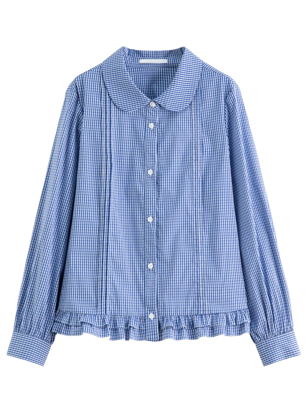 Plus-size Women Clothing 【Sweet Tea Girl】 Striped Gathered Wooden Ear neckline and hem Babydoll Dress 2025 Winter Shirt