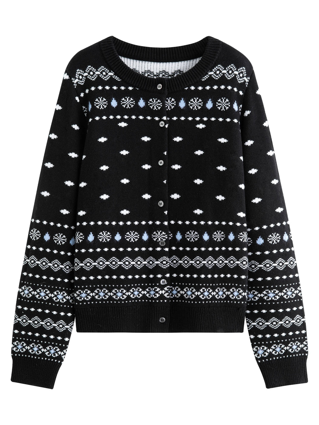 FSLE Fair Isle French Retro Jacquard Open Knit Women's Winter 2025 Slim Fit Sweater Women Clothing Sweaters Cardigan