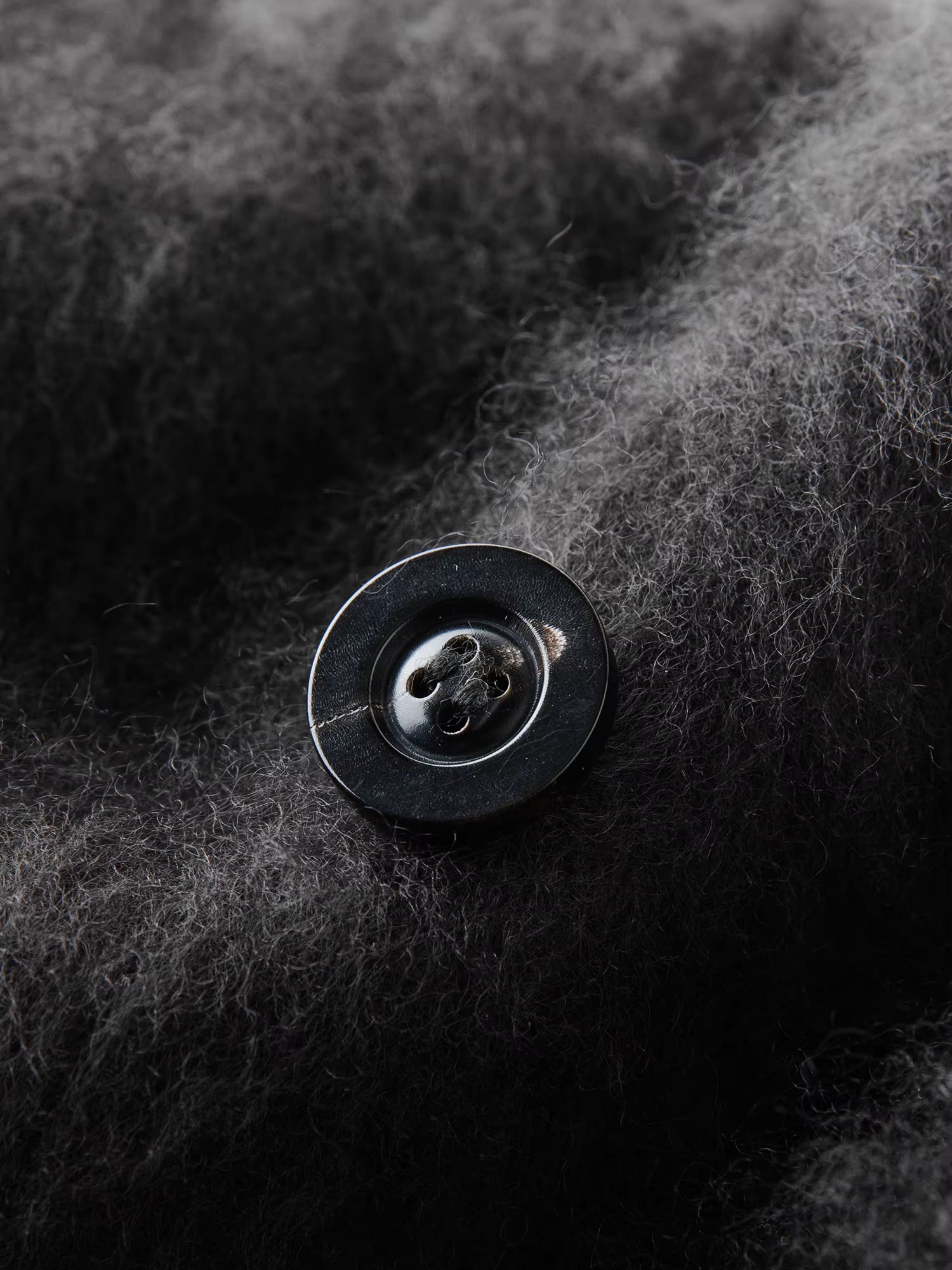 【Premium Series】Women's Brushed Cashmere Short Coat with Asymmetric Placket Stand Collar - Winter Warm Overcoat for Daily