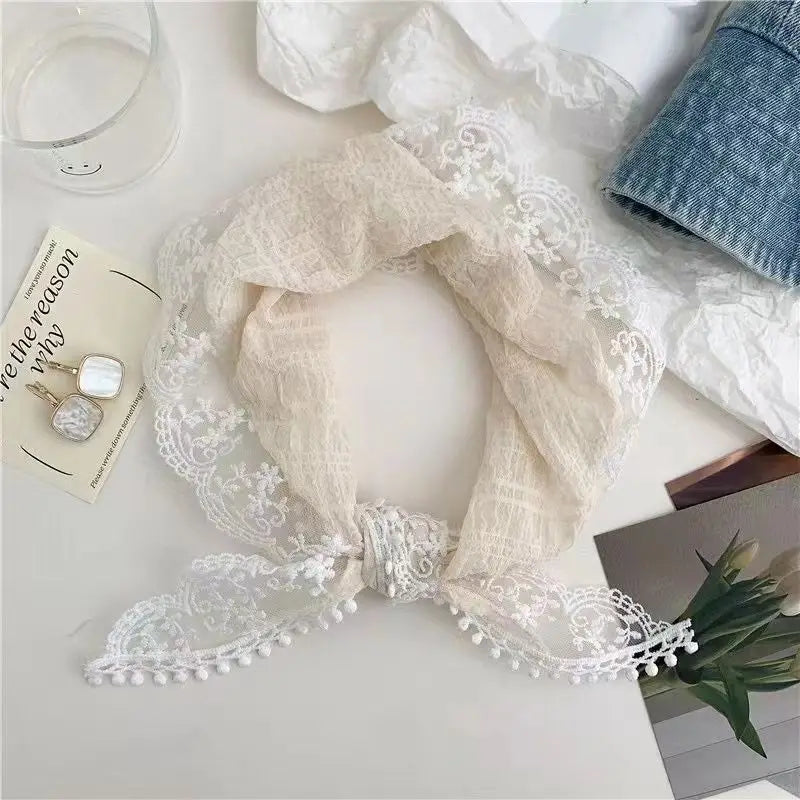 Korean Ins Lace Hair Scarf