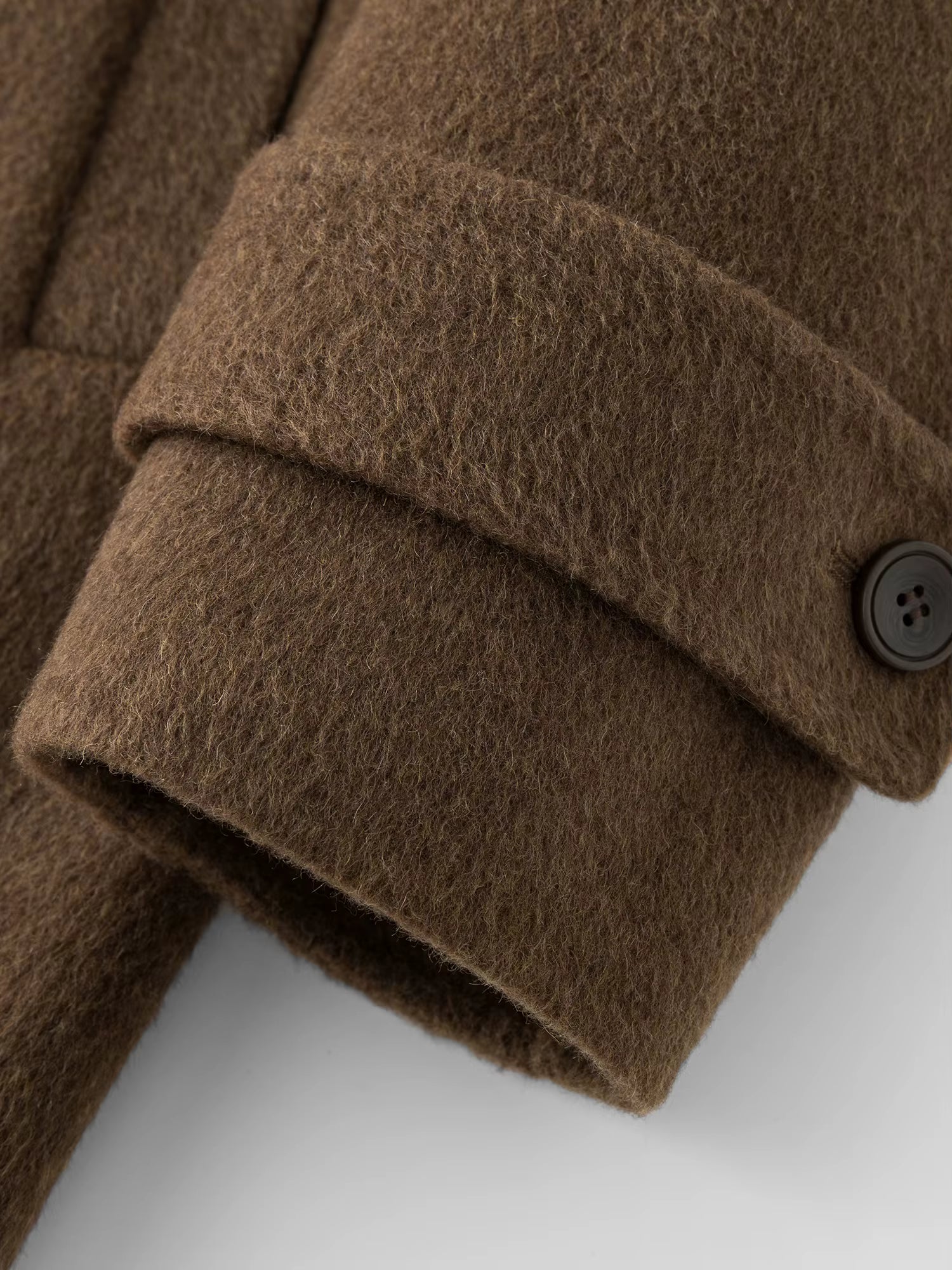 2025 Winter Women's Trench Style Double-Faced Wool Coat with Notch Lapel - Reversible Warm Overcoat for Casual Office Wear