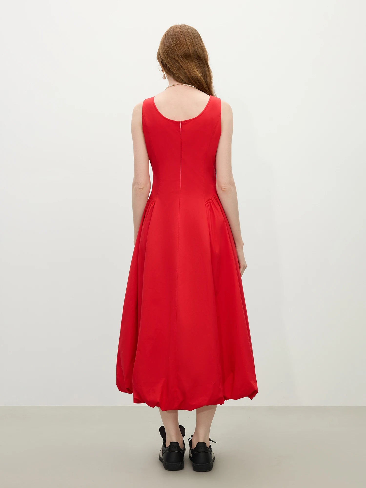 FSLE 【Two Length】Sweety Girly Long Dresses For Women 2025 Summer New Sleeveless Bud Chic Vest Dress