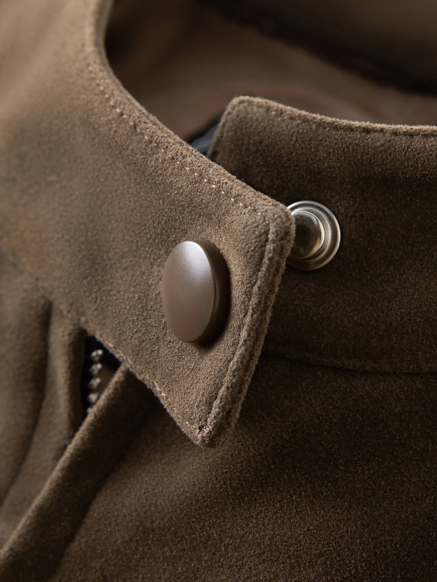 FSLE【Premium Series】2025 Women's Faux Suede Embroidered Jacket - Retro Inspired Stand Collar Short Coat Casual Office