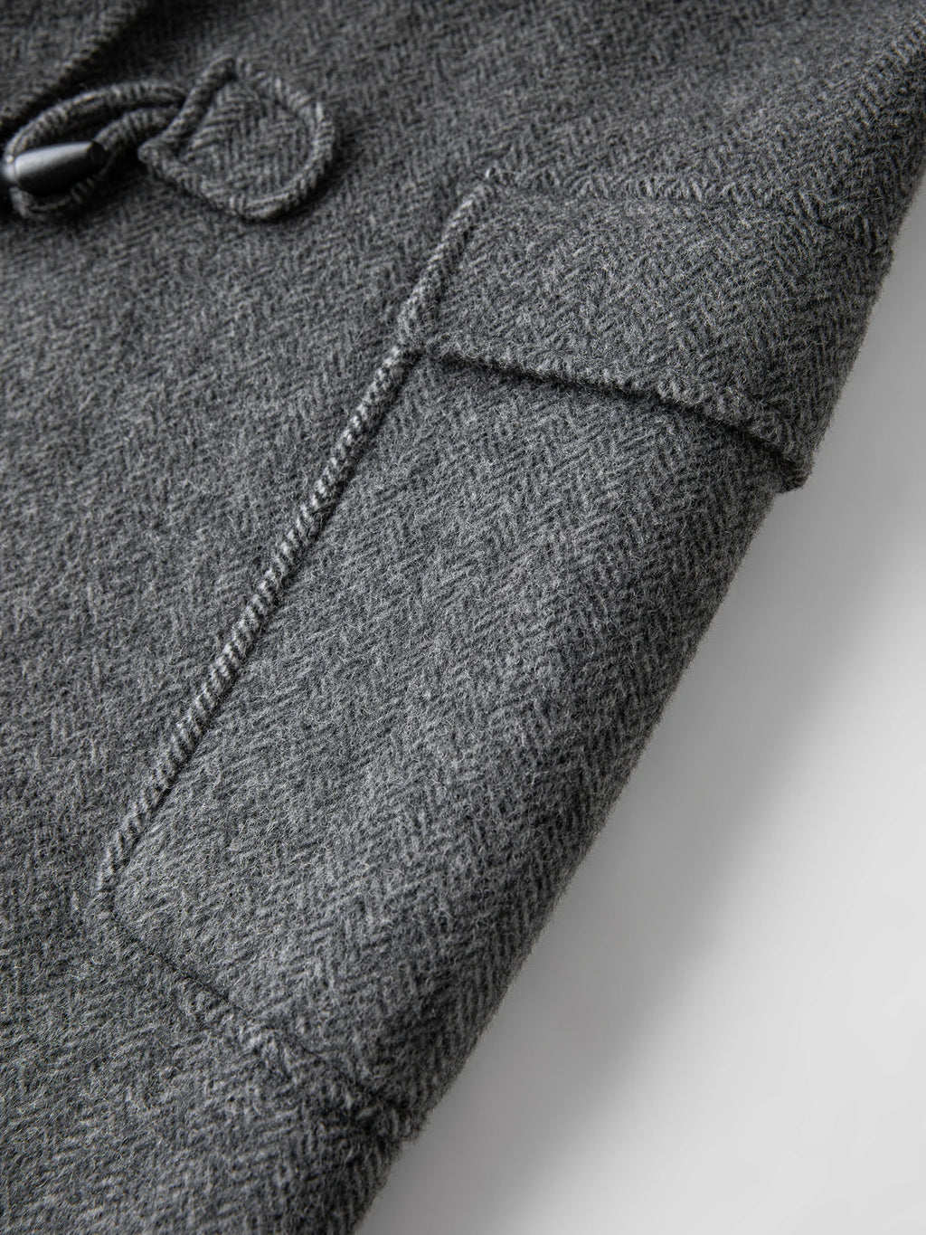 FSLE Retro Academic Herringbone Double-Faced Tweed Coat for Women Winter 2025 New Arrival Oversized Jacket Outerwear Blends