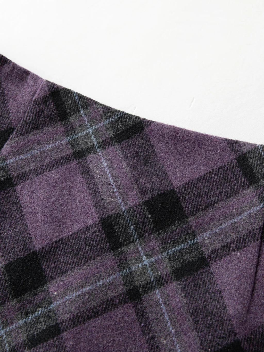 FSLE High Waist Retro Plaid Woolen Skirt Short Skirt Women 2025 Autumn and Winter New Mini A-line Skirt