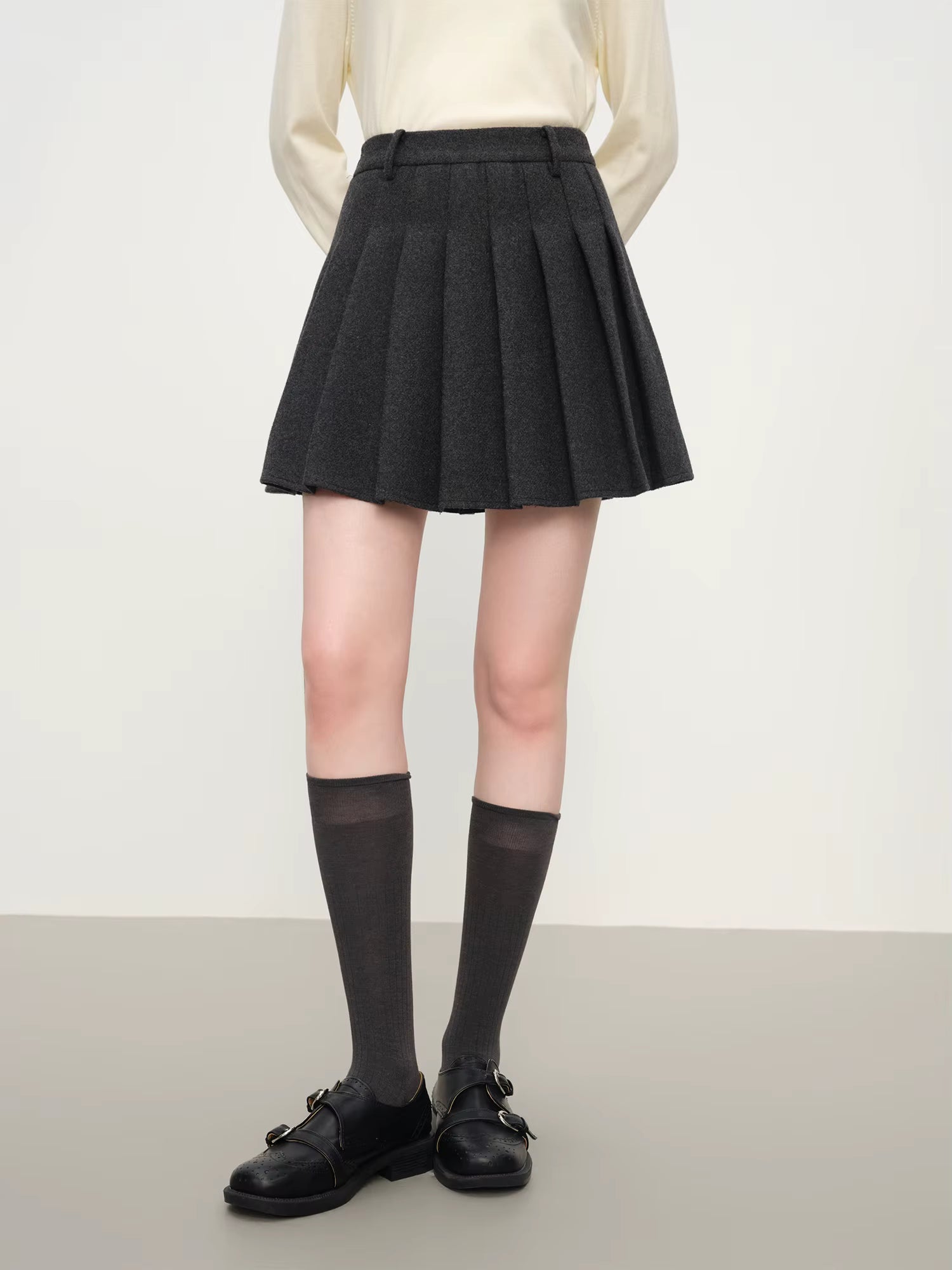 Stylish Detachable Sheepskin Collar Short Coat & Skirt Set for Women Winter 2025 New Arrival Jacket Coat and Skirts