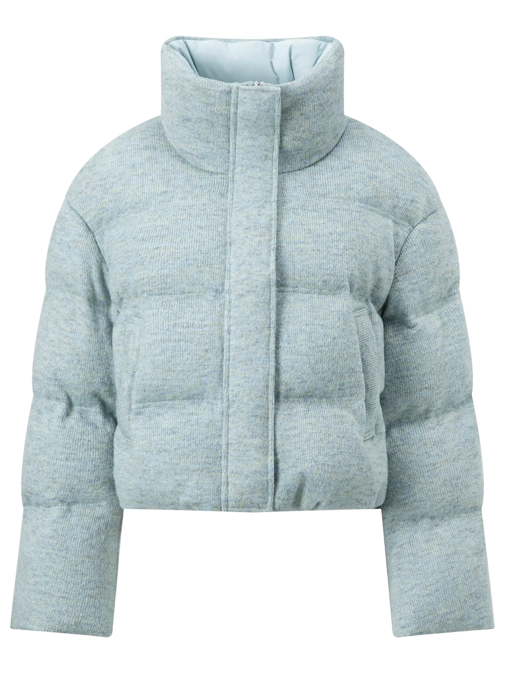 Short Knit Fabric Down Jacket Women Stylish Design Winter Outerwear 2025 Autumn Winter New Arrival Collection Down Coats