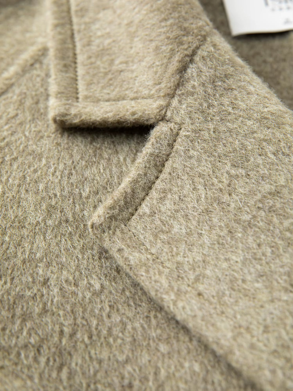 2025 Winter Women's Green Casual Commute Blazer Coat - Double-Faced Wool Blend Trench Outerwear for Daily Versatile Wear