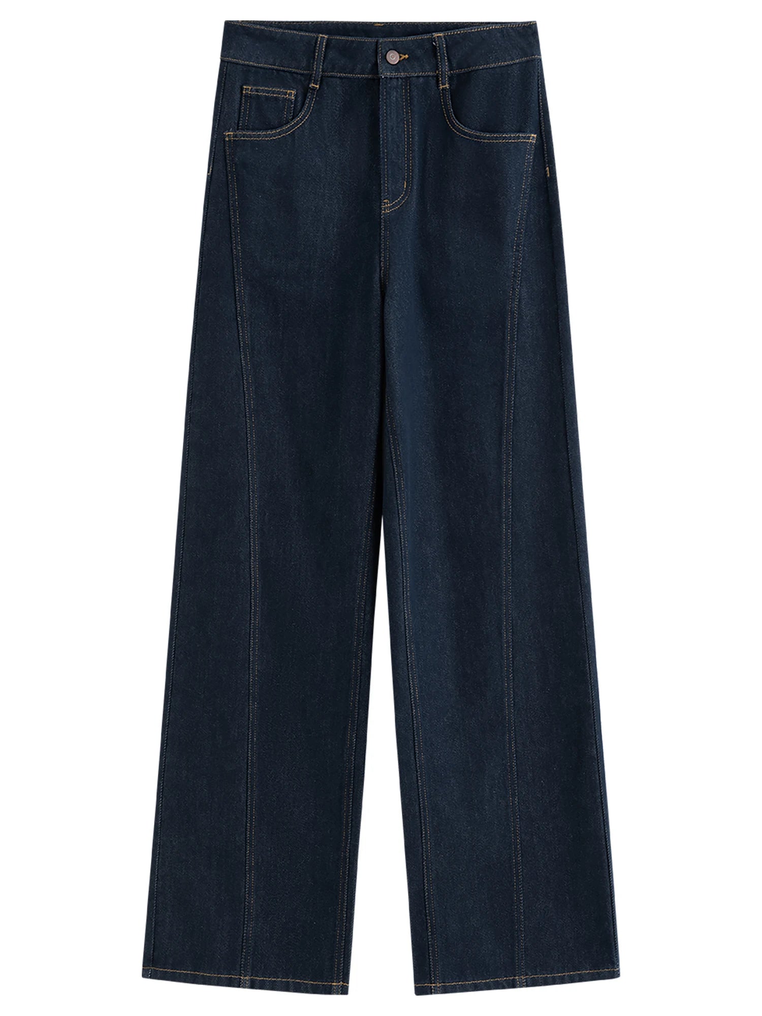 Retro Straight Blue Casual Versatile Jeans for Women Winter 2025 New Loose Daily Outfit All-match