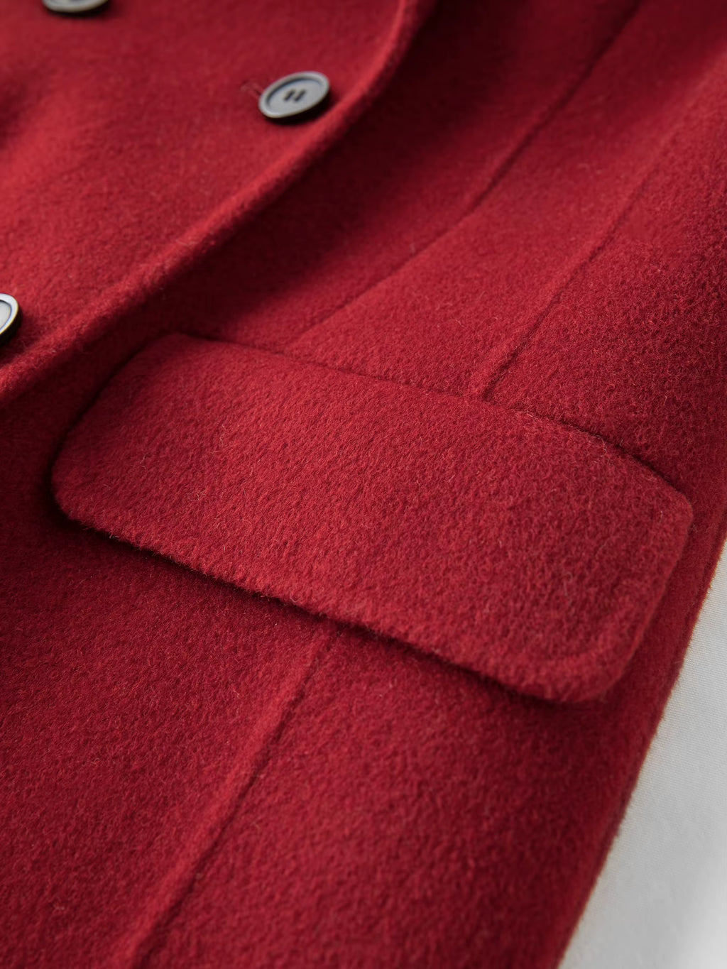 Women Tailored Coat with Double-Faced Tweed Oversized Flattering Silhouette Premium Wool Outerwear 2025 Winter New Arrival