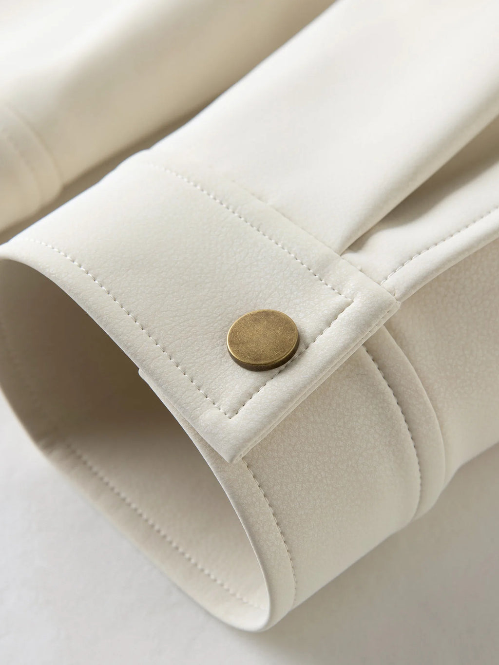 DUSHU Contrast Color Woven Leather Collar Jacket Women 2025 Autumn Drop Shoulder Short Coat Cleanfit Streetwear Leisure