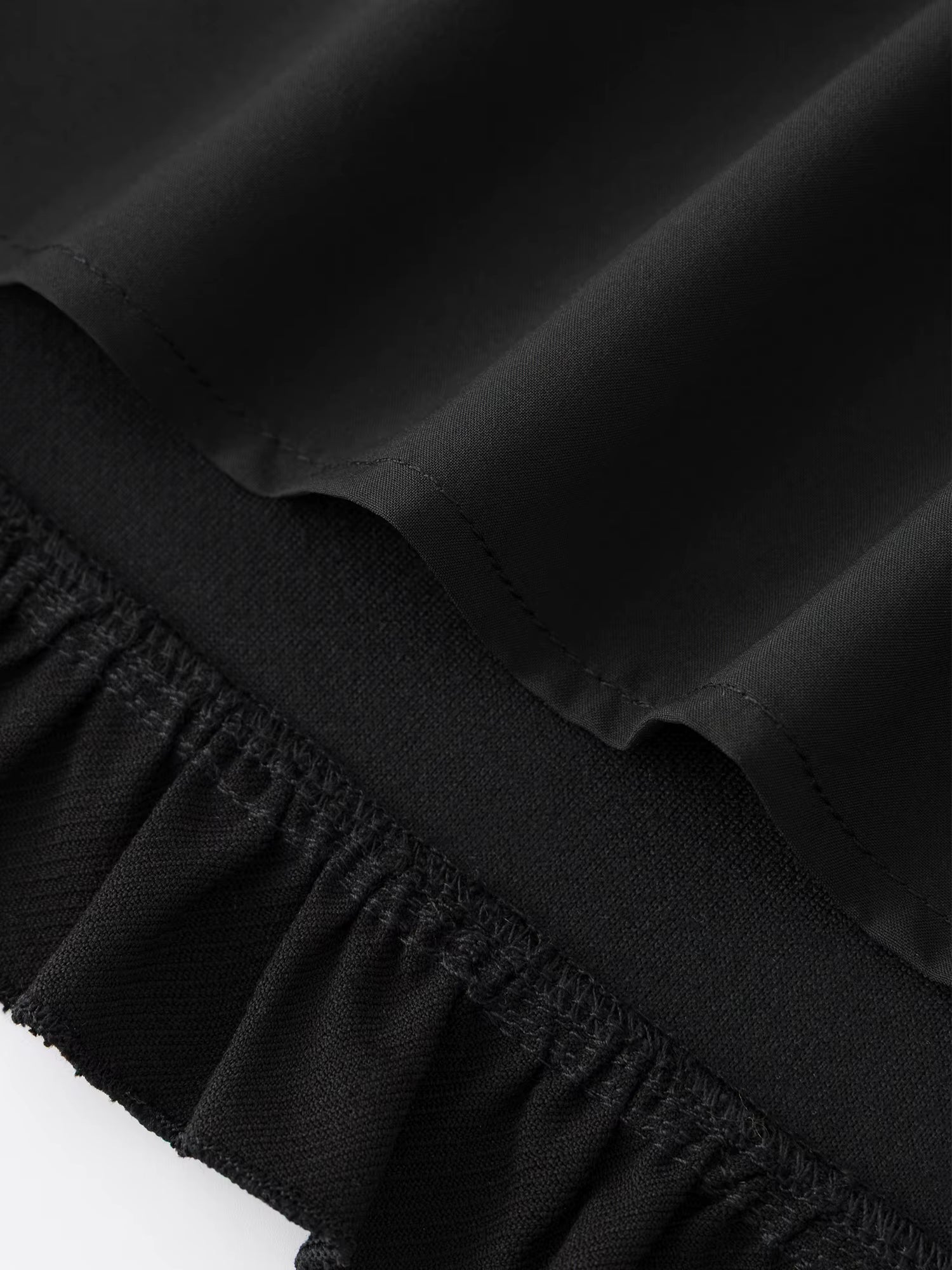 Elegant Design Ruffled Hem Flattering A-Line Half Skirt Winter Autumn 2025 New Arrival Skirt Black Knee High Office Skirts