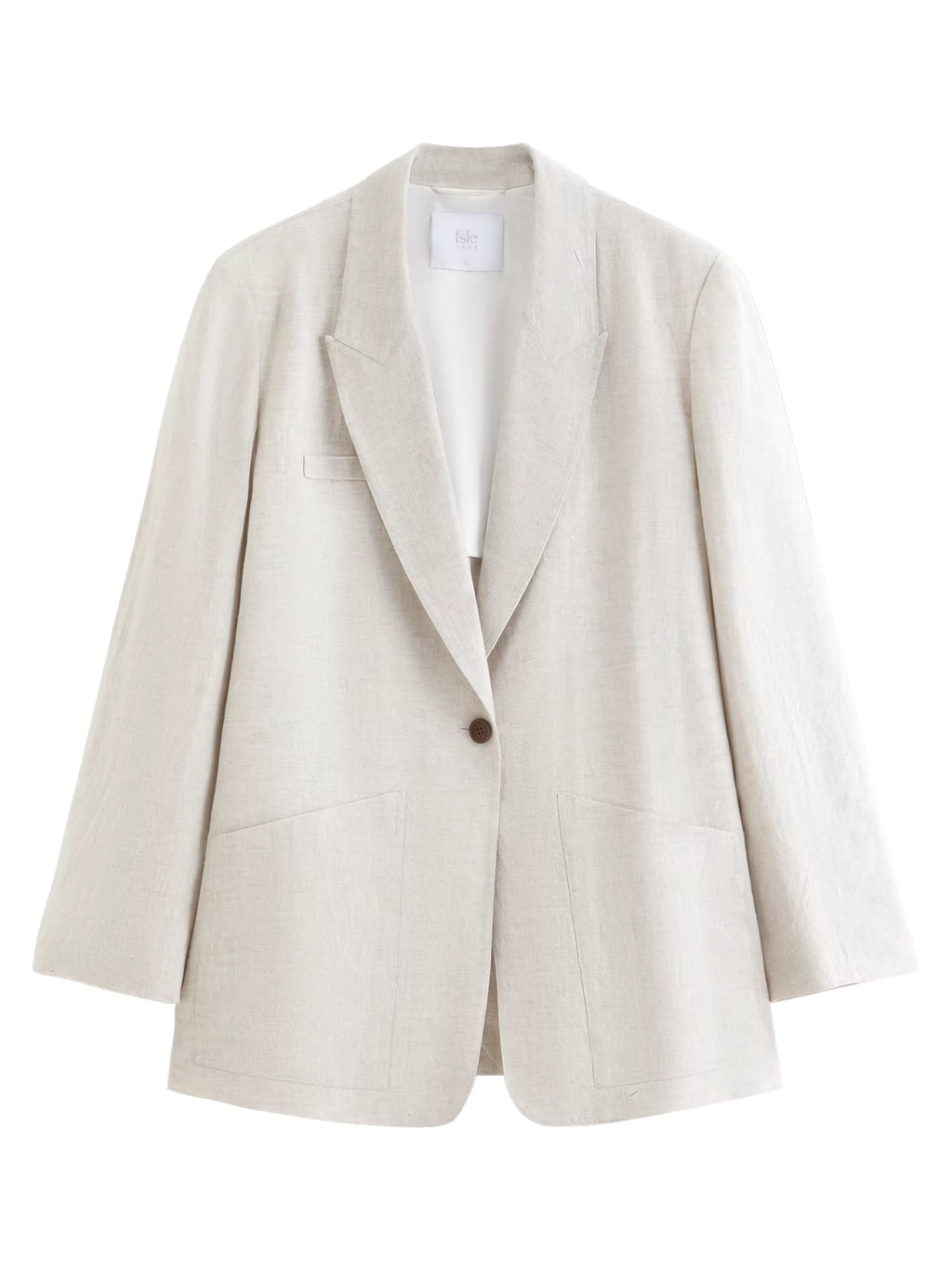 2026 Spring Women's 100% Linen Blazer - Relaxed Fit Unstructured Overshirt for Office and Casual Wear