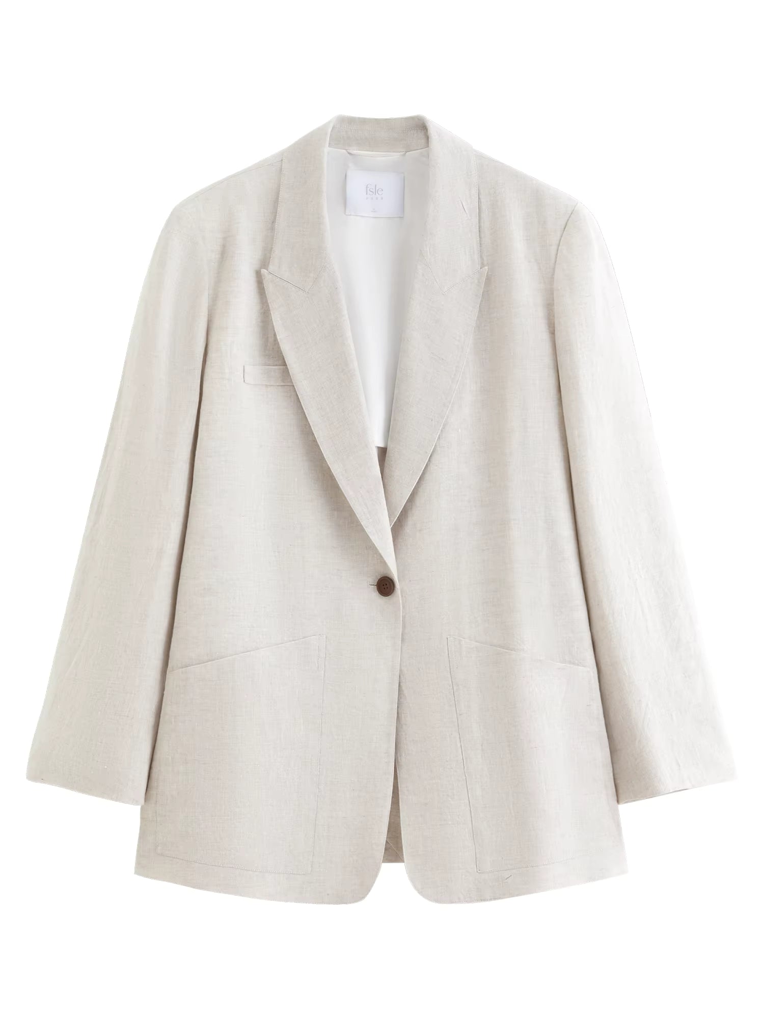 2026 Spring Women's 100% Linen Blazer - Relaxed Fit Unstructured Overshirt for Office and Casual Wear