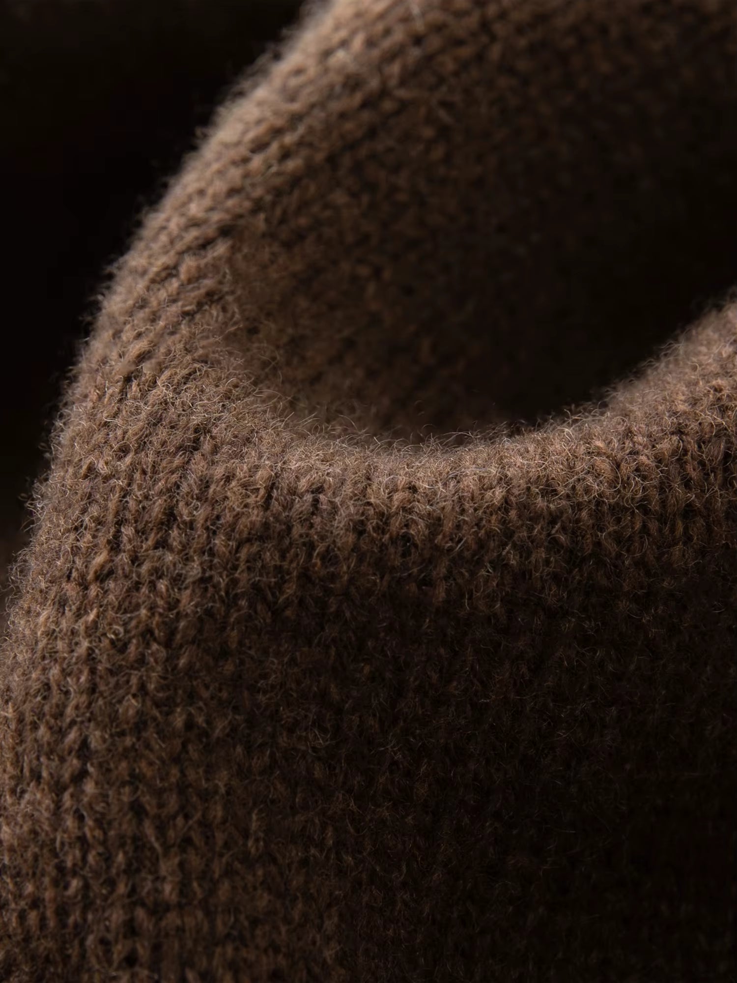 2025 Winter Women's Convertible Collar Wool Blend Knit Cardigan - Turtle Neck & Lapel Two Way Wear Long Sleeve Coat