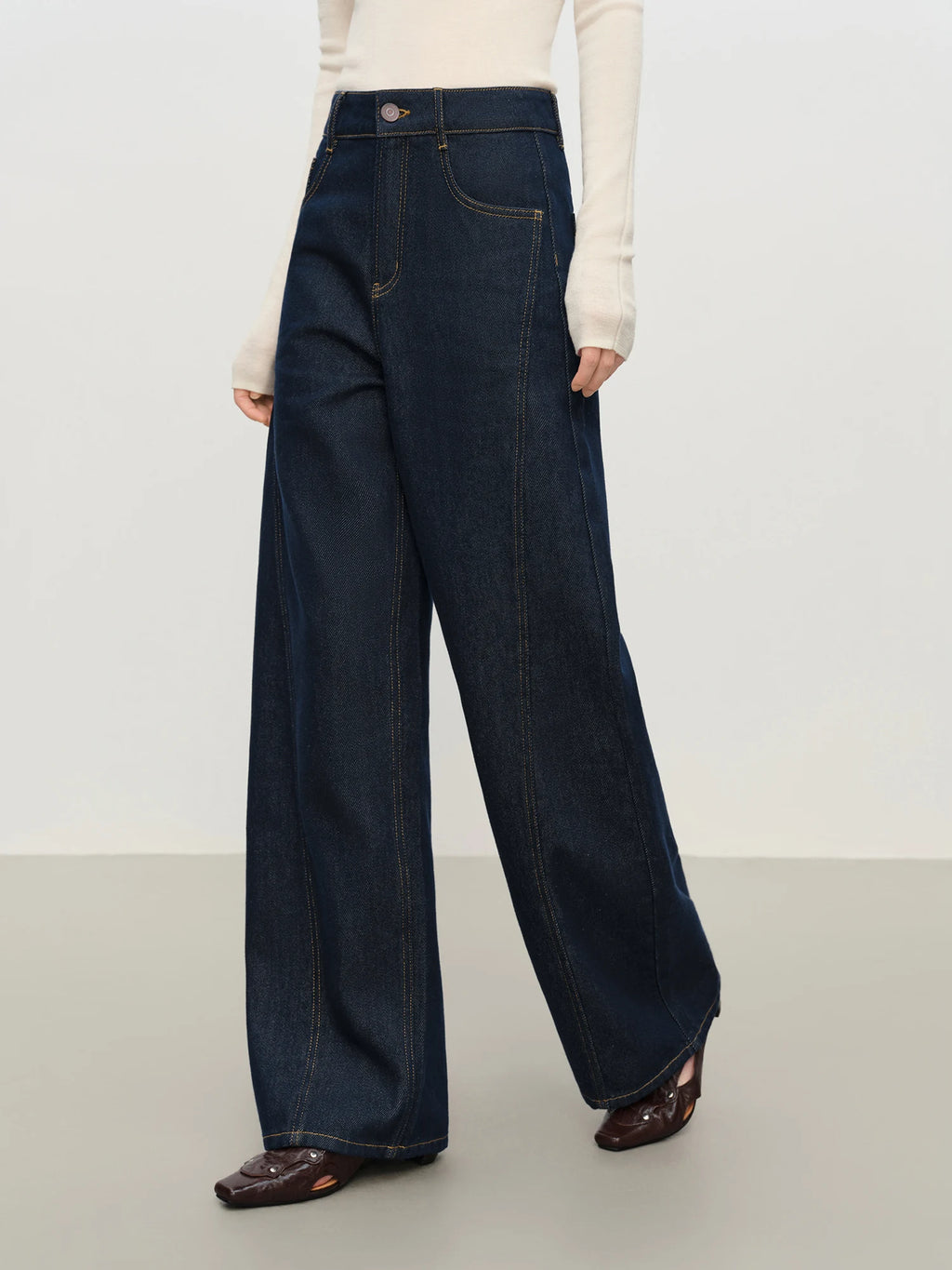 Retro Straight Blue Casual Versatile Jeans for Women Winter 2025 New Loose Daily Outfit All-match