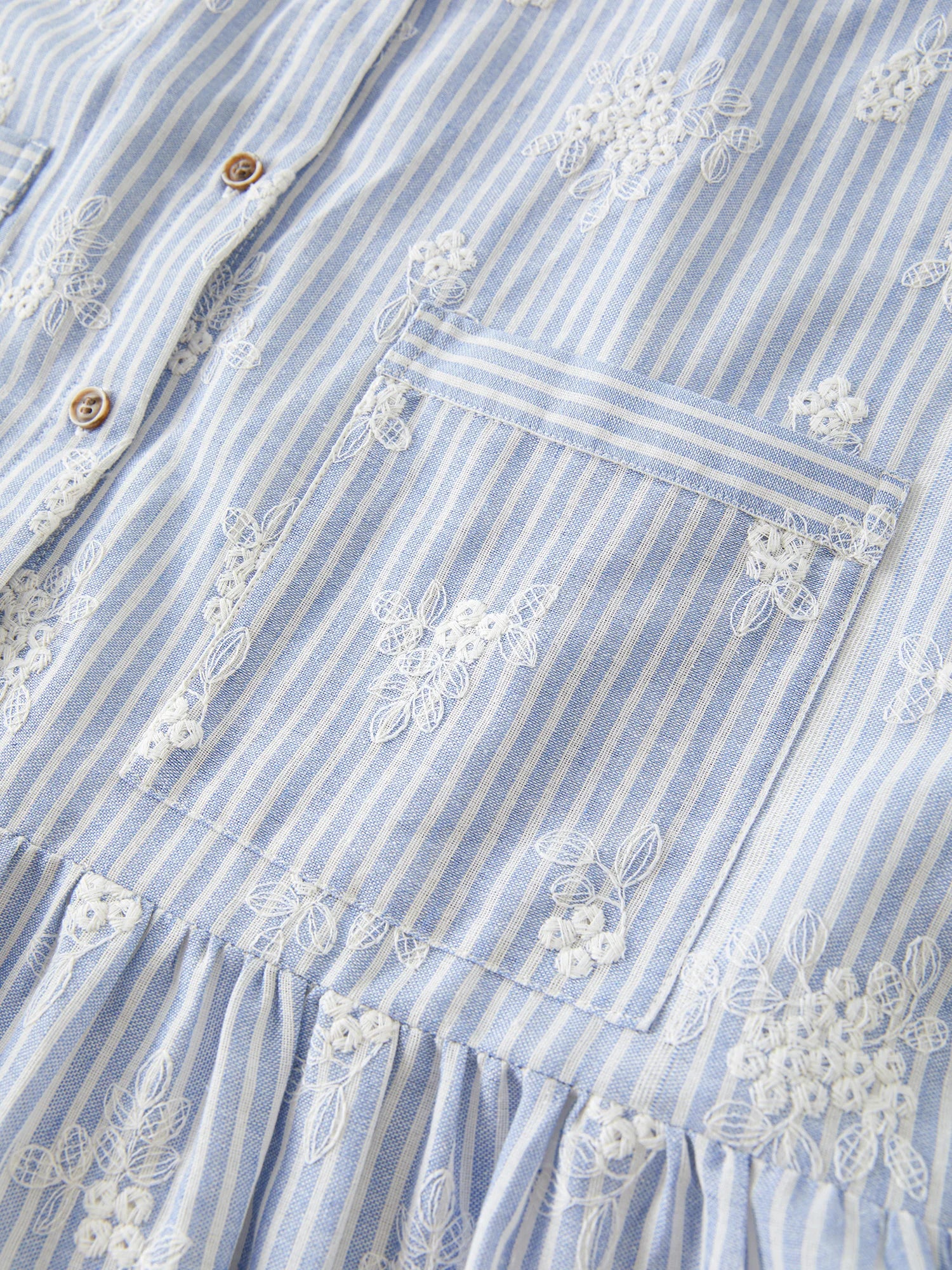 FSLE 2025 Summer New Design - Women's Beach Style Casual Resort Dress with Premium Knit Blue Stripe Dresses