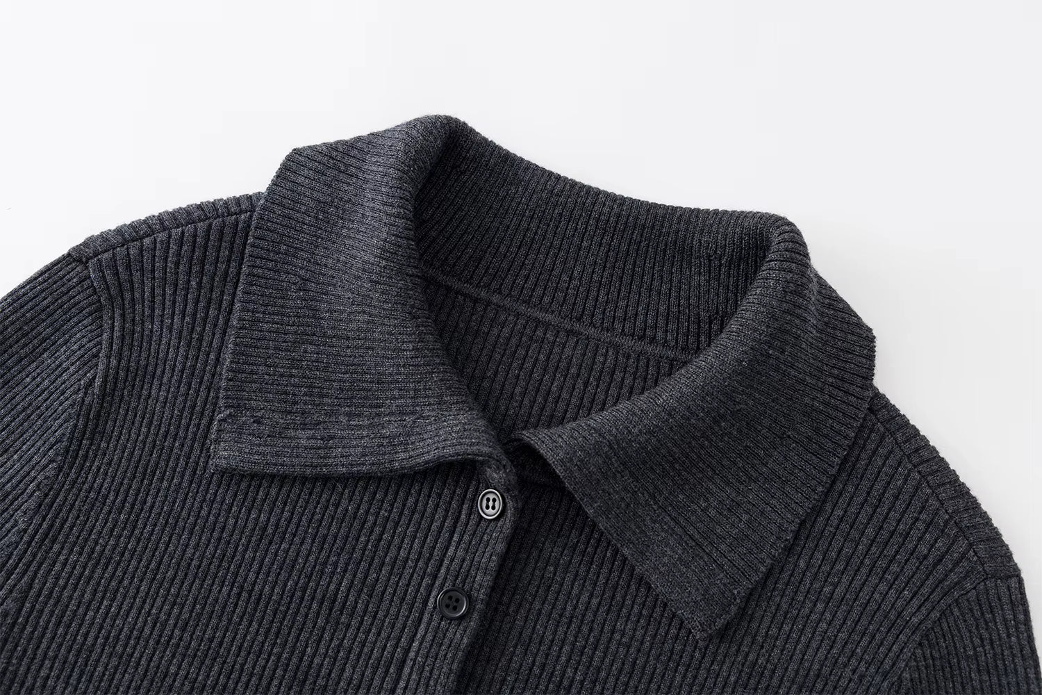 Simple Large Lapel Sweater 2025 Autumn and Winter New Slim-fitting Ribbed Top Long Sleeve Tops Casual Daily Cardigans Ins