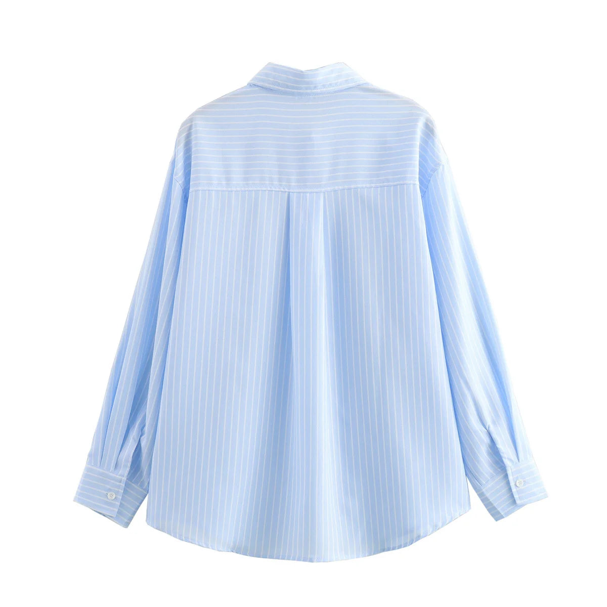 Women's Striped Button-Up Shirt – Casual Long Sleeve 4 colours available