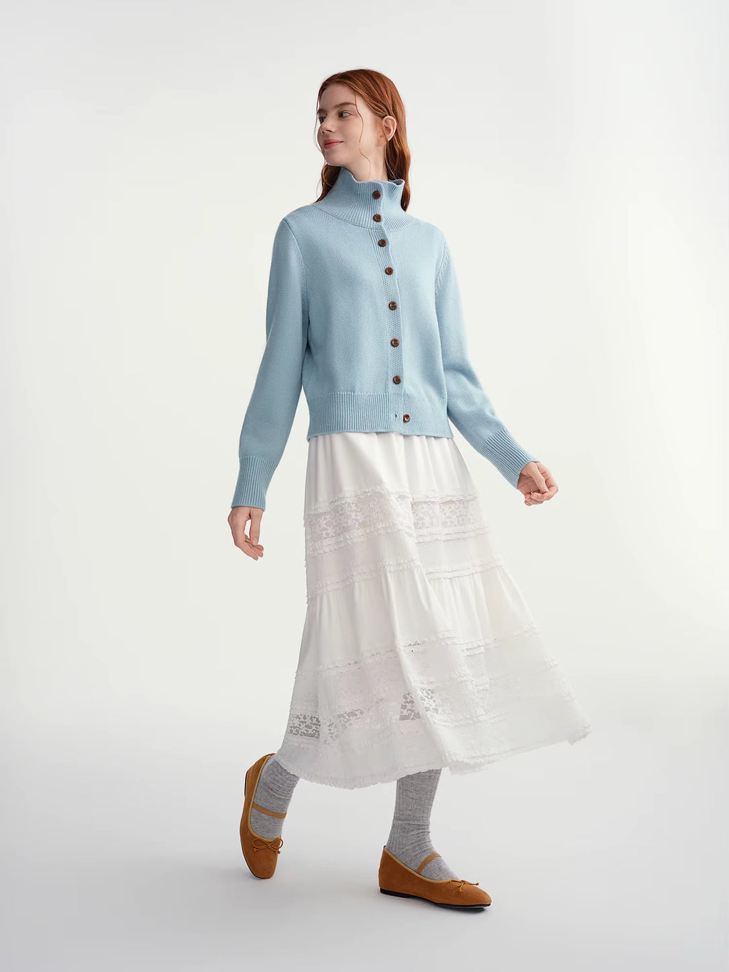 Simple Wool Knitted Cardigan Women 2025 Winter Multi Candy Color Ribbed Sweater Stand Collar Soft Warm Ins BF Tops Casual