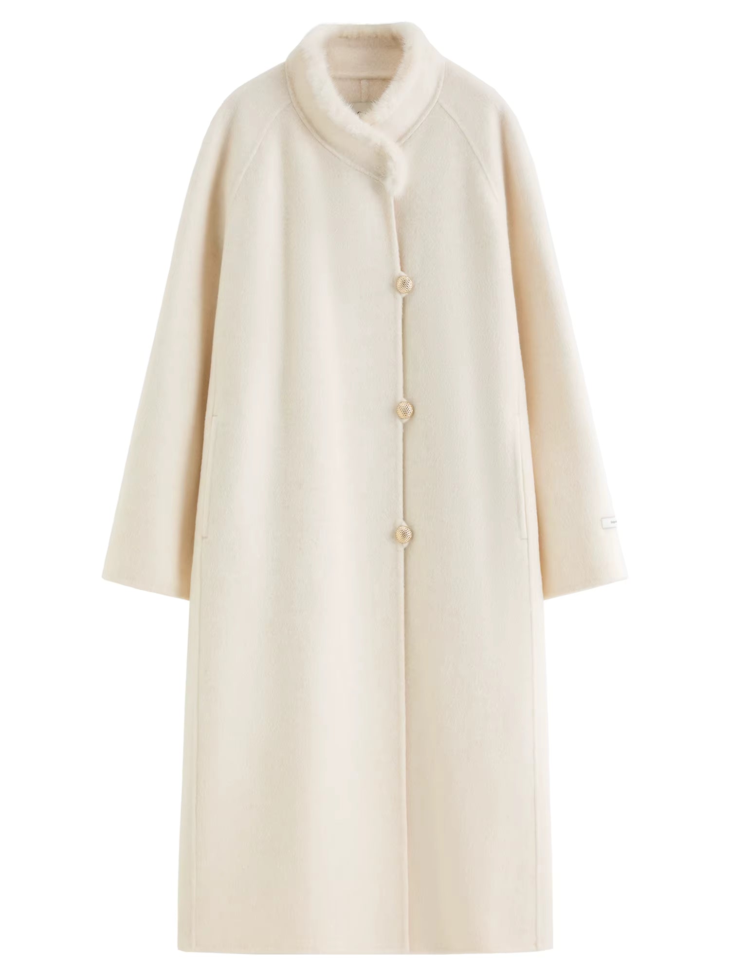 Modern Chinese Red Velvet Coat for Women Winter 2025 New Arrival Sable Fur Festive Ensemble Coat 100% Wool Long Coats