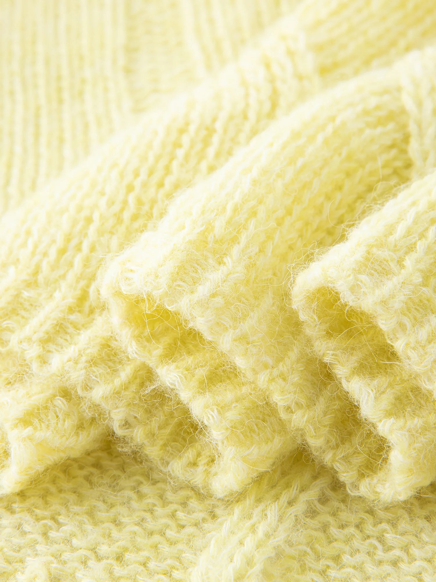 FSLE Alpaca French Lazy Cable Knit Sweater 2025 Autumn New Loose Pullover Sweater