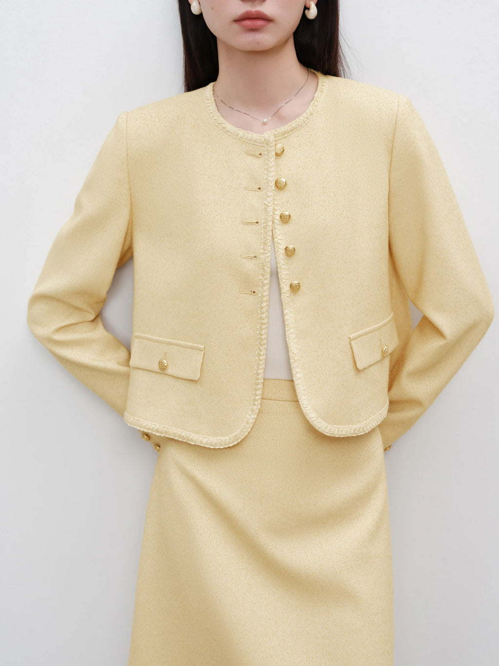 ZIQIAO Elegant Style Suit For Women 2024 Autumn New Design All-match Jacket Skirt Suit Office Lady Suit 24ZQ93075 24ZQ93076