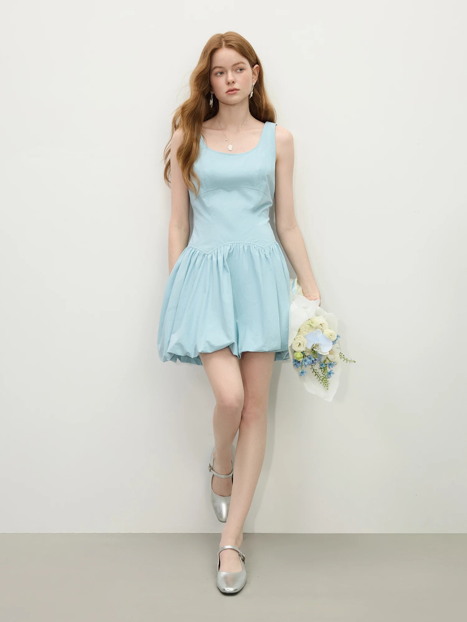 FSLE 【Two Length】Sweety Girly Long Dresses For Women 2025 Summer New Sleeveless Bud Chic Vest Dress