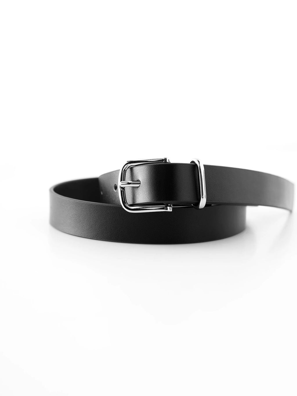 ZIQIAO Black Modern Commuting Simple Matching Genuine Leather Belt Female 2025 New Temperament Leather Belt