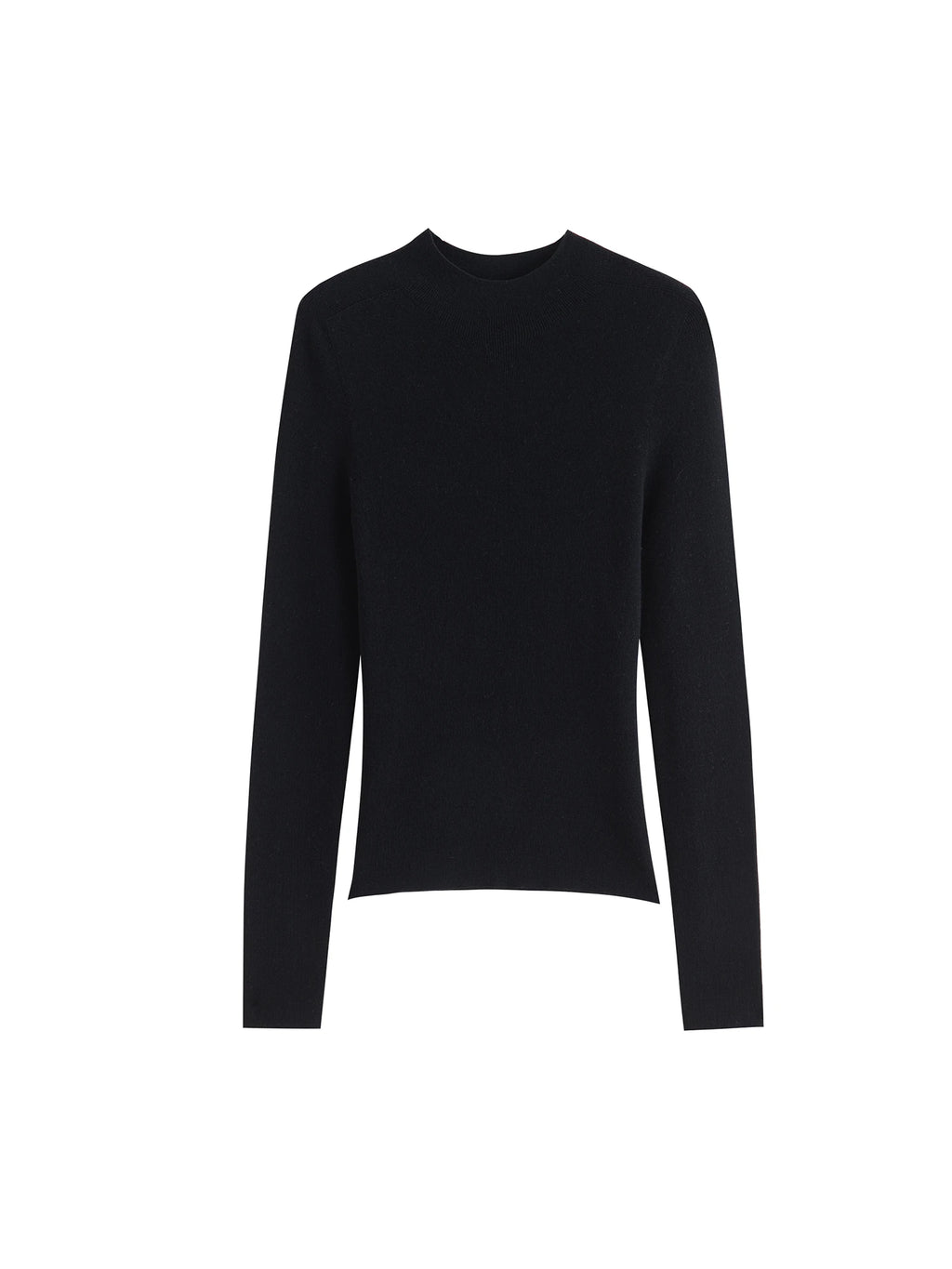 ZIQIAO Wool Sweater for Women Autumn and Winter New 18 Needle Nude Seamless Knitted Bottoming T-shirt