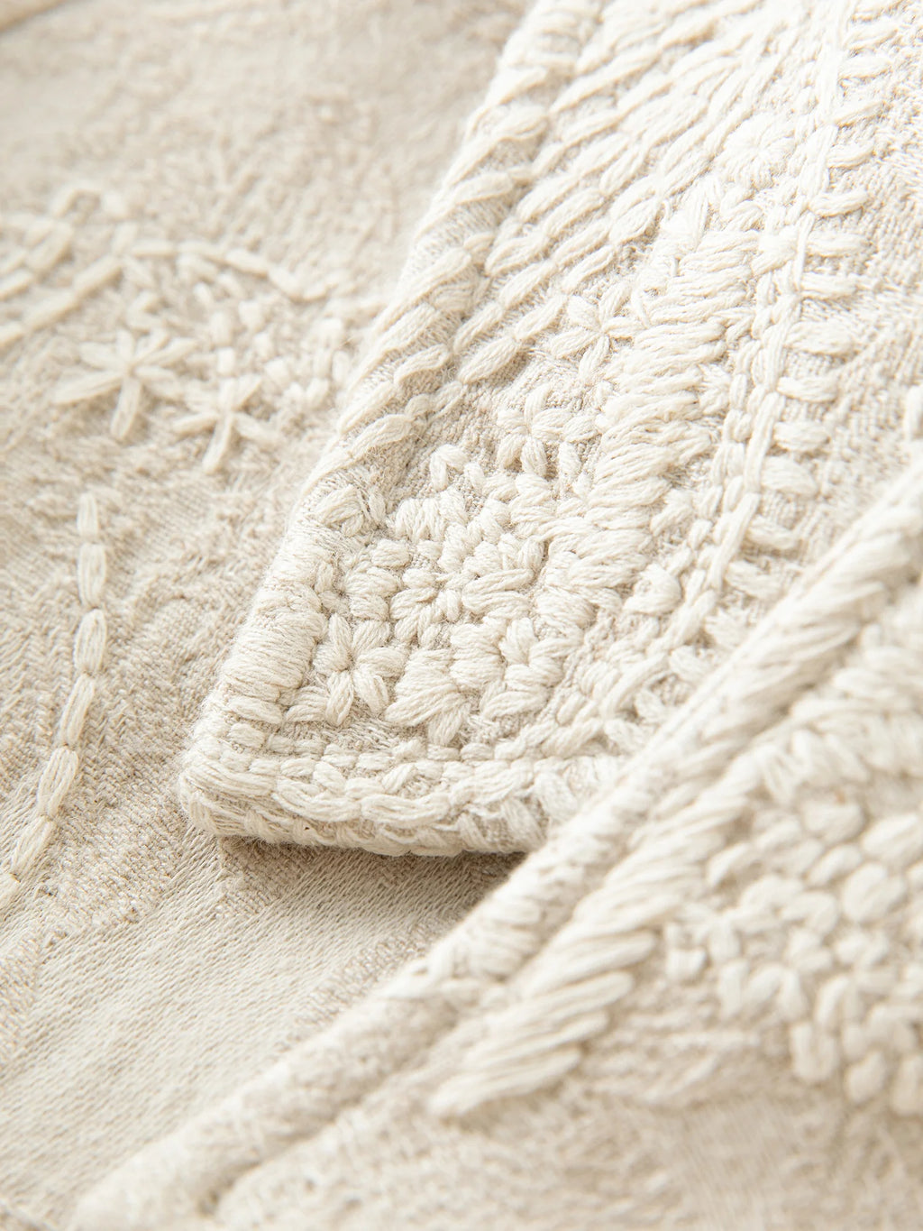 FSLE【Premium Series】 Retro Cashew Flower Casual Jacket Linen Coat Women 2025 Autumn