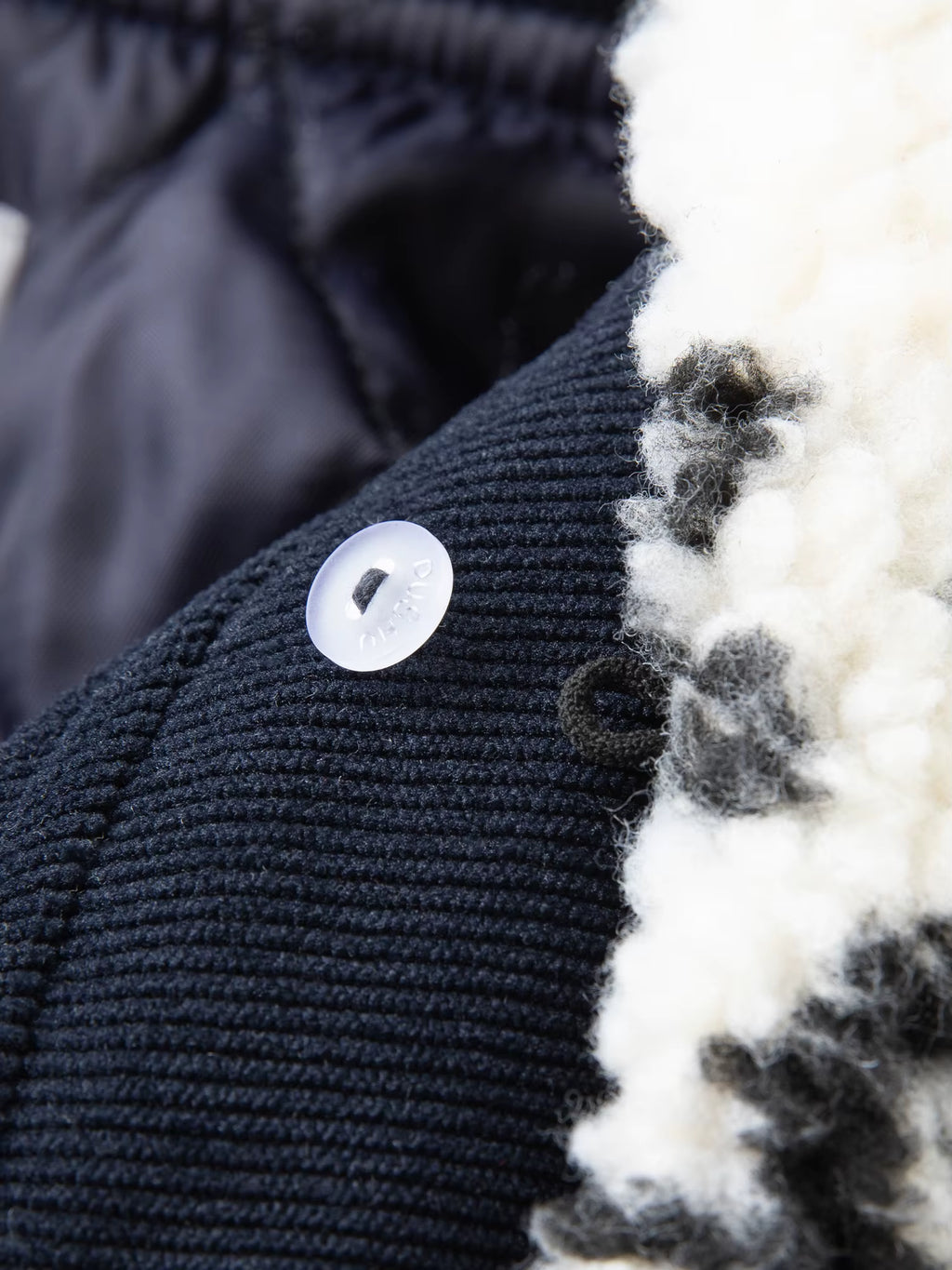 Plus-Size Women's Shearling Collar Corduroy Lined Mid-Classic Blue Tone Jacket Fall-Winter 2025 New Arrival Coat Jackets