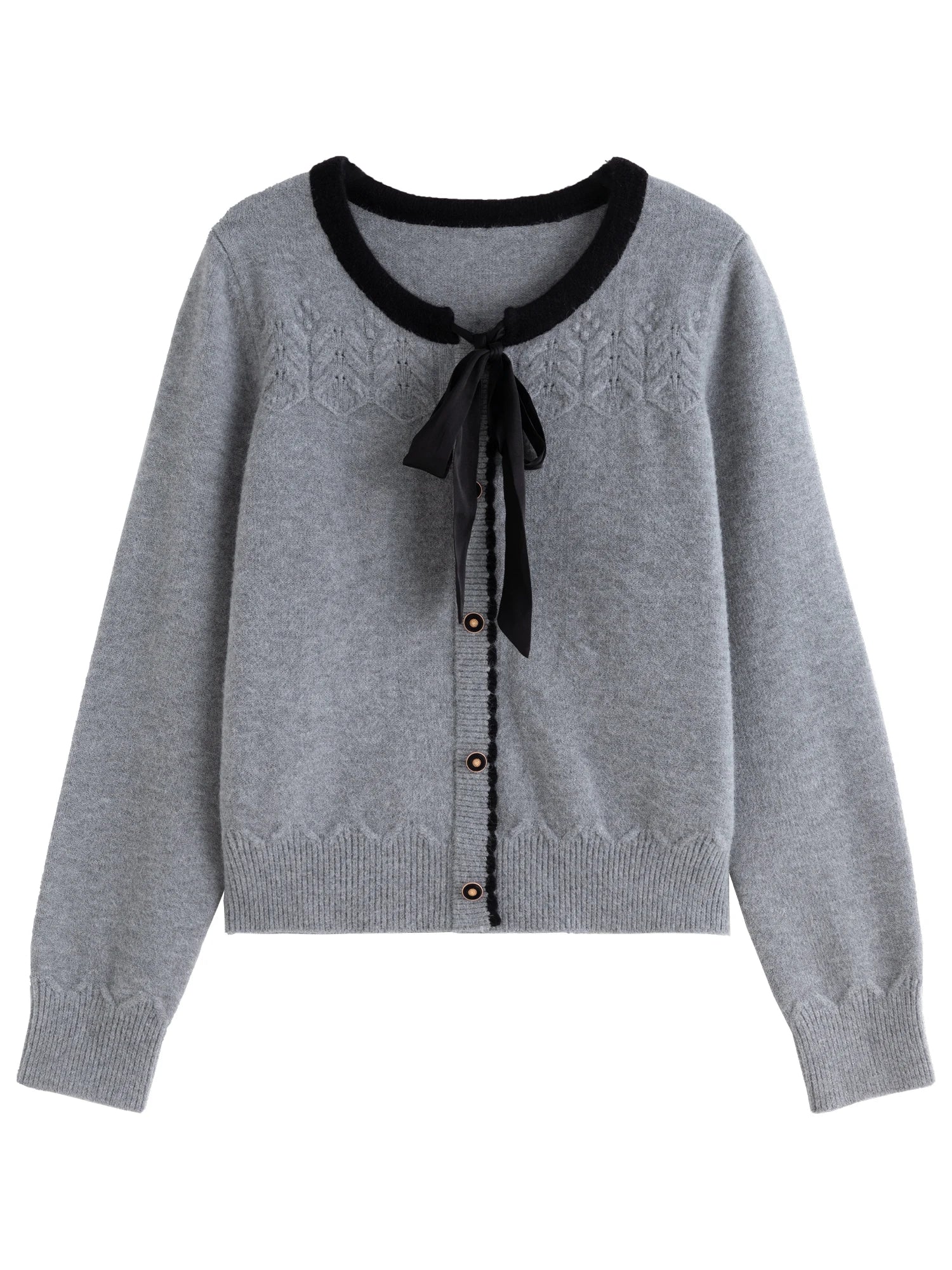 DUSHU Plus Size Casual Chic Sweater For Women 2024 Winter New Design Commuter Versatile Knit Fashion Lady Top Pullover 24DS84160