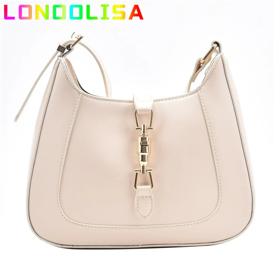 Luxury Brand Purses and Handbag Top End Quality Designer Leather Shoulder Crossbody Bag for Women Fashion Underarm Girl Sac