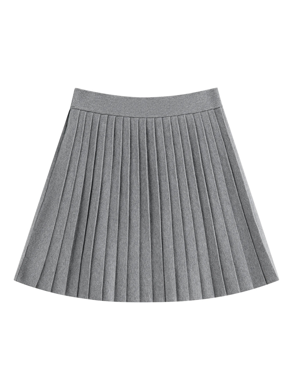 French 3D Flower Knit Sweater Two-Piece Fall Winter Slimming V-Neck Sweater Skirt Outfit Set Matching Sets Grey Skirts