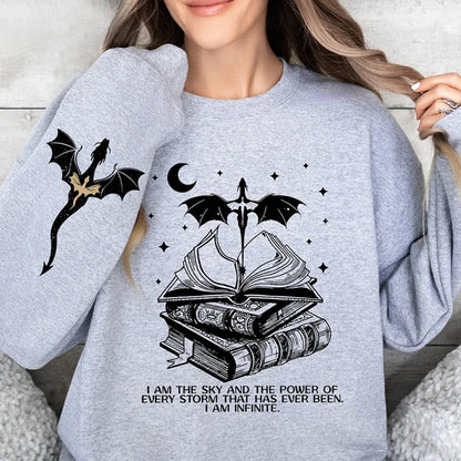 New Basgiath War College Double-side Sweatshirt Fourth Wing Sweater Fly Bookish Shirts Unisex Long Sleeve Sweatshirts